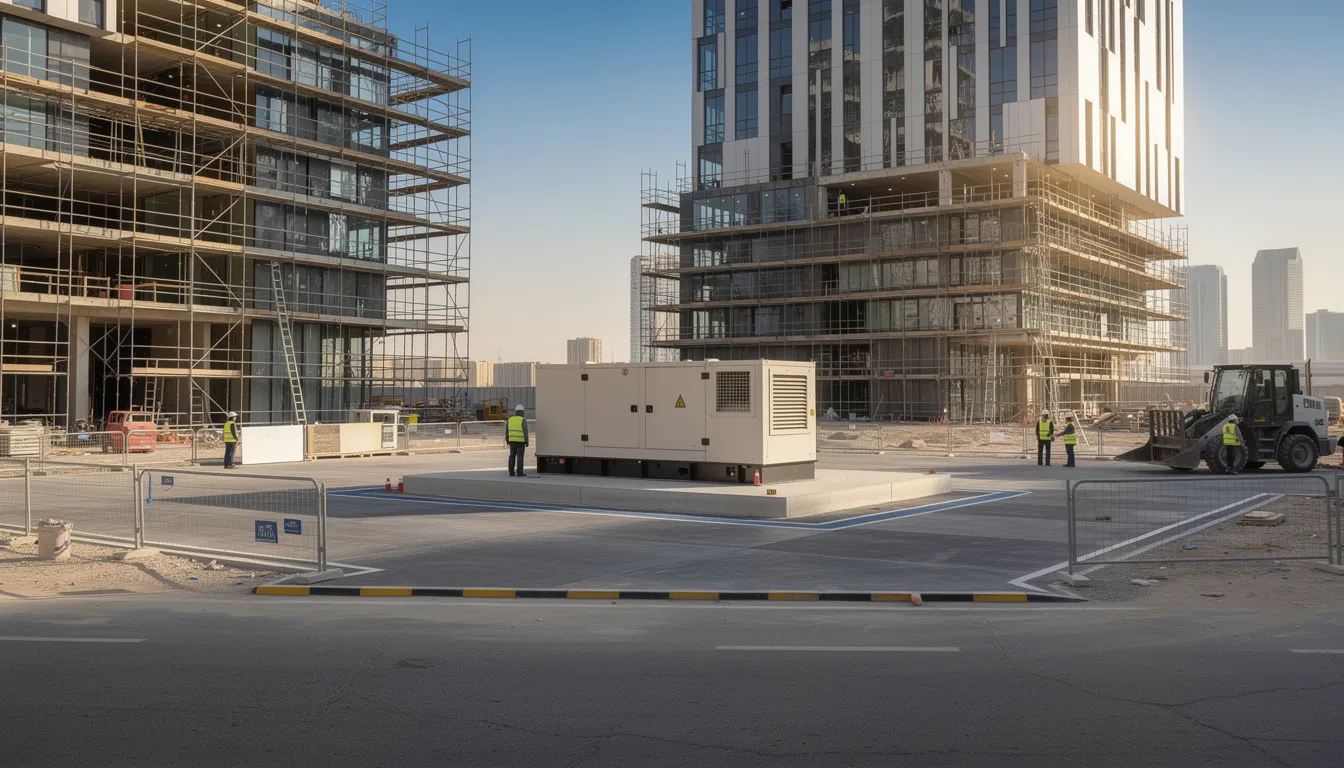 Generator rental for construction sites in Qatar