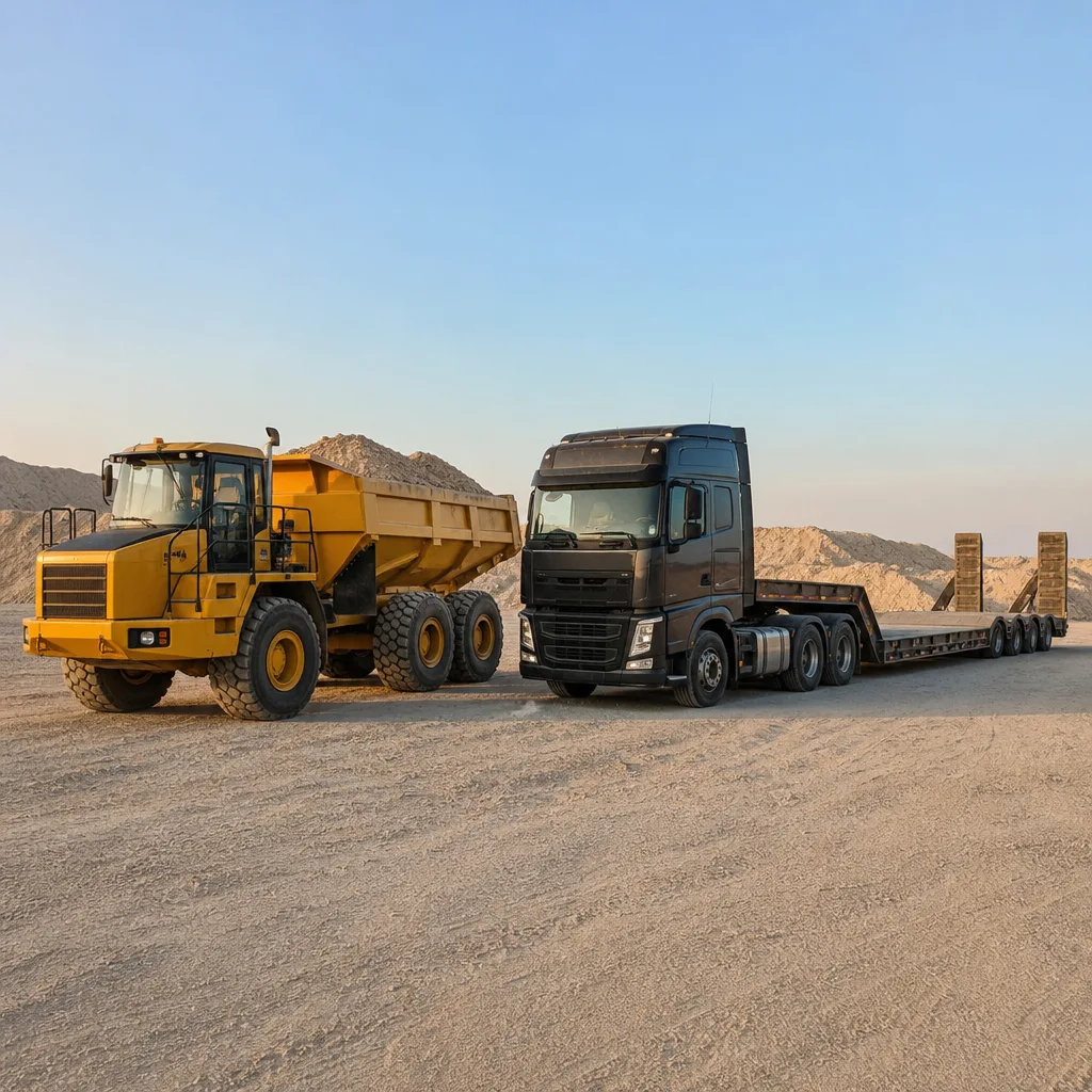 Equip dump trucks trailers